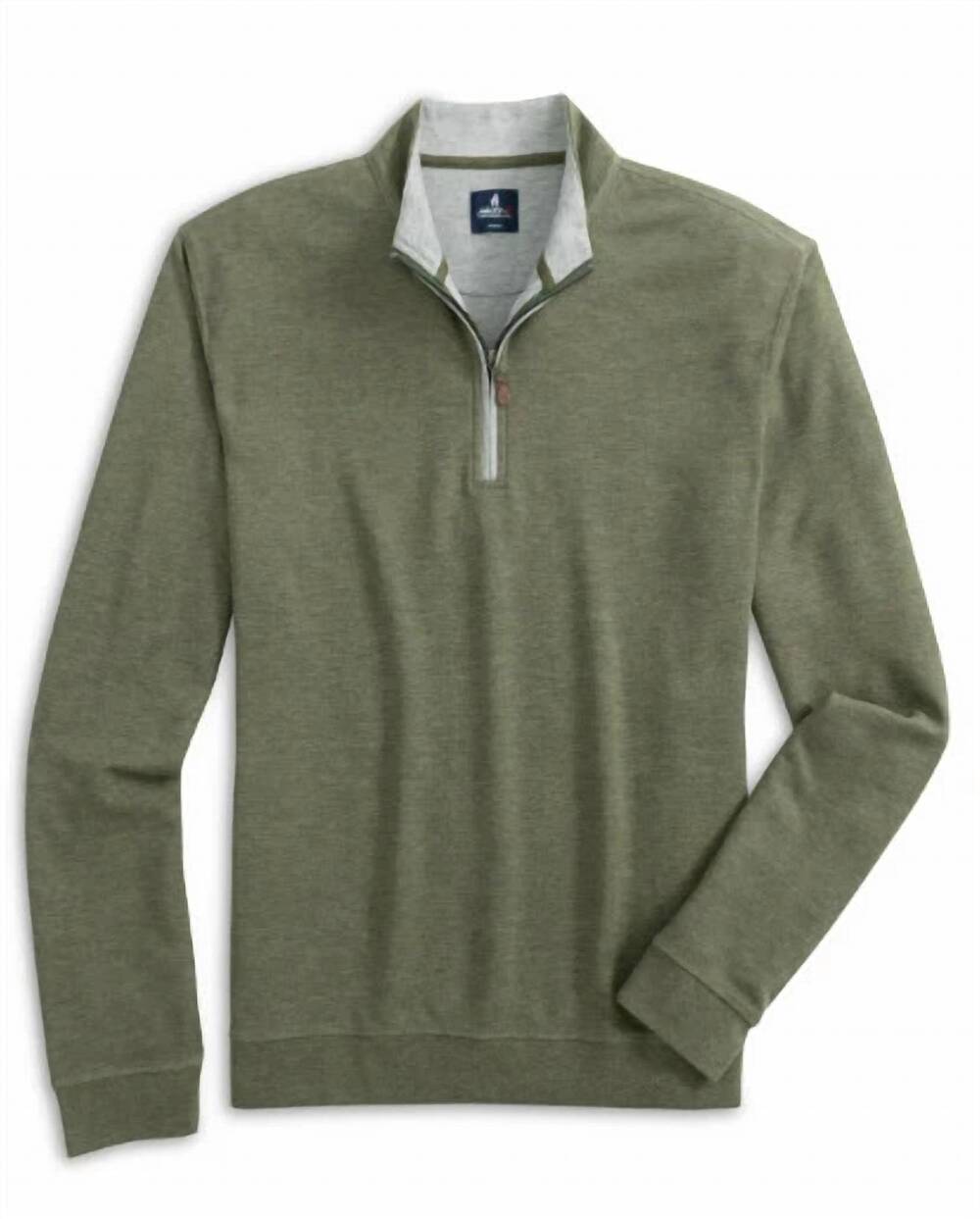 NEW JOHNNIE-O men's sully zip pullover in sequoia